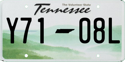 TN license plate Y7108L