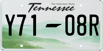 TN license plate Y7108R