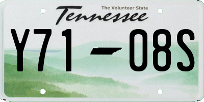 TN license plate Y7108S