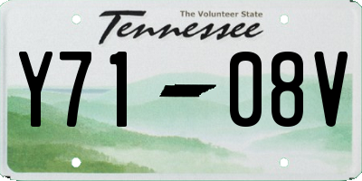 TN license plate Y7108V