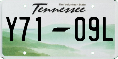TN license plate Y7109L