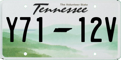 TN license plate Y7112V