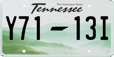 TN license plate Y7113I