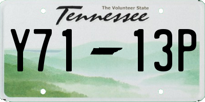 TN license plate Y7113P