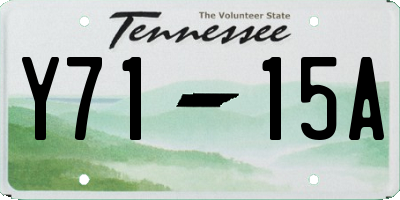 TN license plate Y7115A