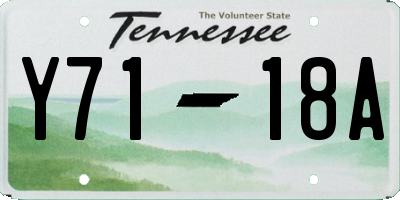 TN license plate Y7118A