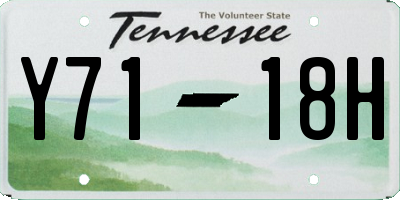 TN license plate Y7118H
