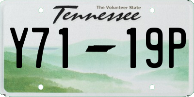TN license plate Y7119P
