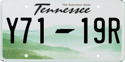 TN license plate Y7119R