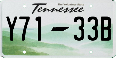 TN license plate Y7133B