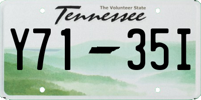 TN license plate Y7135I