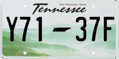 TN license plate Y7137F