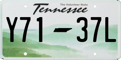 TN license plate Y7137L