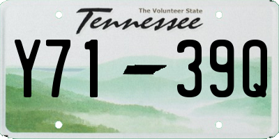 TN license plate Y7139Q