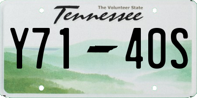 TN license plate Y7140S