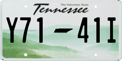 TN license plate Y7141I