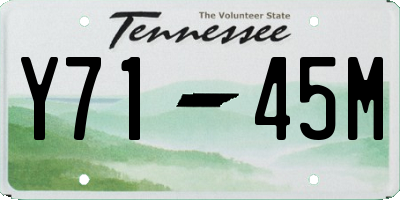TN license plate Y7145M