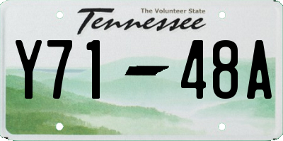 TN license plate Y7148A