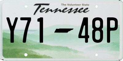 TN license plate Y7148P