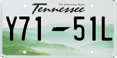 TN license plate Y7151L