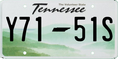 TN license plate Y7151S
