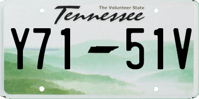 TN license plate Y7151V