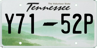 TN license plate Y7152P