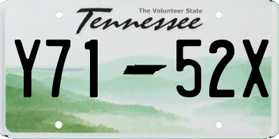 TN license plate Y7152X