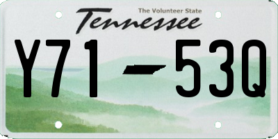 TN license plate Y7153Q