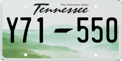 TN license plate Y7155O