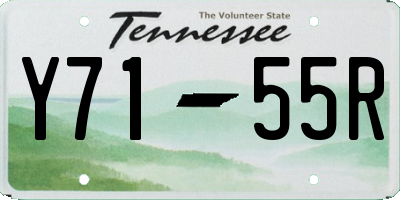 TN license plate Y7155R