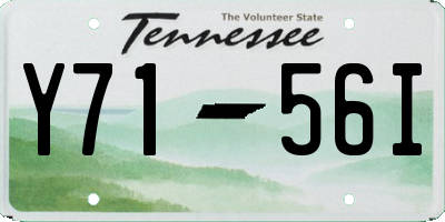 TN license plate Y7156I