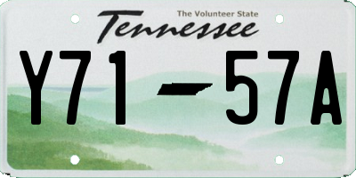 TN license plate Y7157A