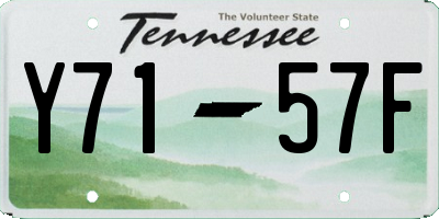 TN license plate Y7157F