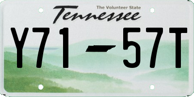 TN license plate Y7157T