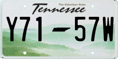 TN license plate Y7157W