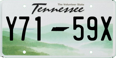 TN license plate Y7159X