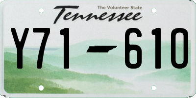 TN license plate Y7161O