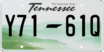 TN license plate Y7161Q