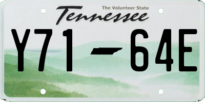 TN license plate Y7164E