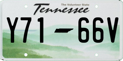TN license plate Y7166V