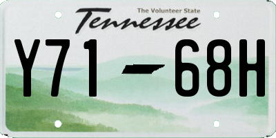 TN license plate Y7168H