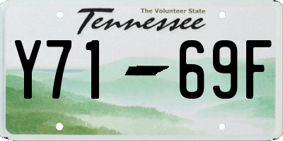 TN license plate Y7169F