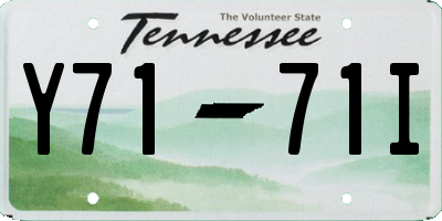 TN license plate Y7171I