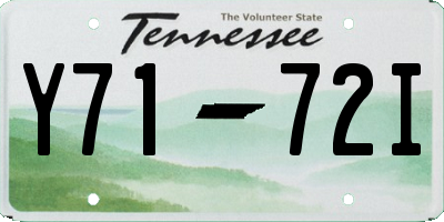 TN license plate Y7172I