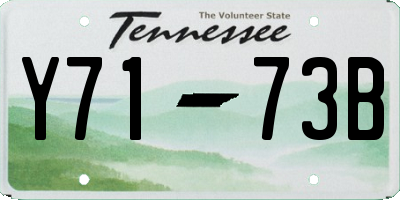 TN license plate Y7173B