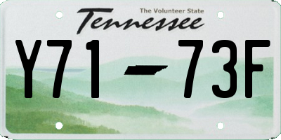 TN license plate Y7173F