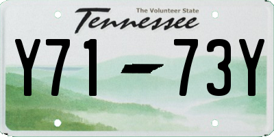 TN license plate Y7173Y
