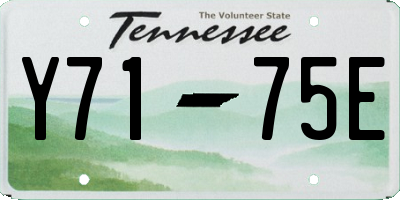 TN license plate Y7175E
