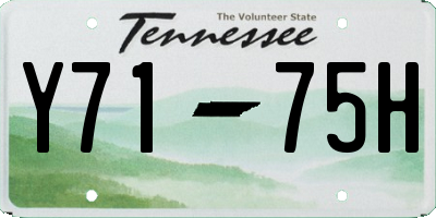 TN license plate Y7175H